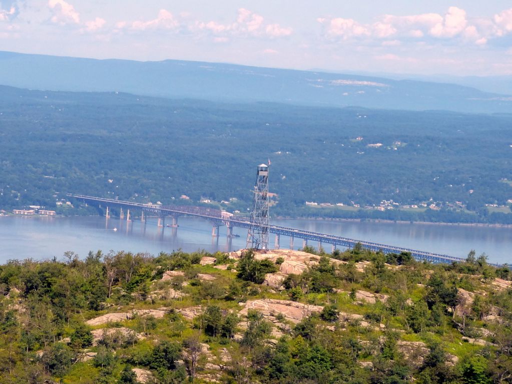 August 16, 2013 by David Rocco. Beacon-Newburgh Bridge and Catskills Mountains in background.